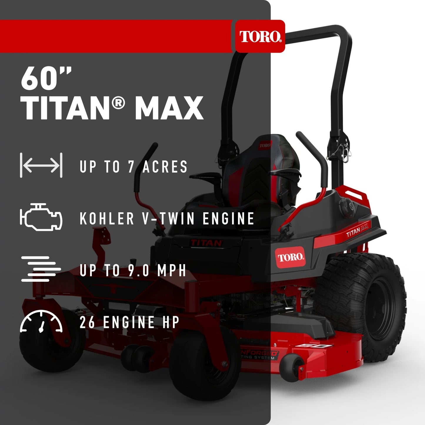 Toro Titan MAX 60-inch 26-HP V-Twin Zero-Turn Mower