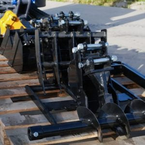 TYPHON TERROR XIII Mini Excavator – 1.3 Ton Trench Digger with Canopy, Hydraulic Thumb Clip, 13.5hp B&S Engine USA