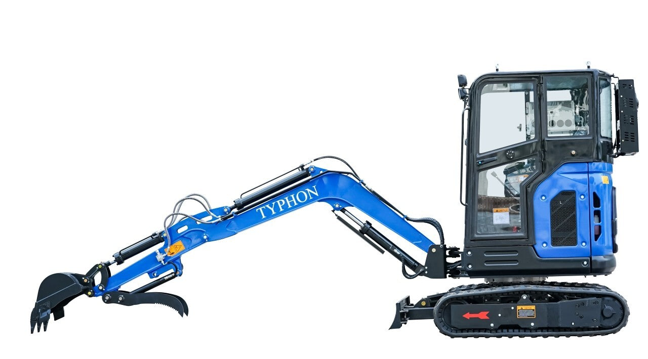 TYPHON TERROR X2 Mini Excavator 2.7 Ton Trench Digger EPA Diesel Kubota V1505