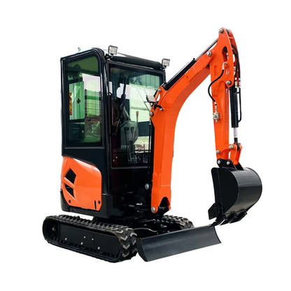 4000 lbs 1.8 Ton Cab Mini Excavator Side Swing EPA KUBOTA D902 Diesel Digger ZTS