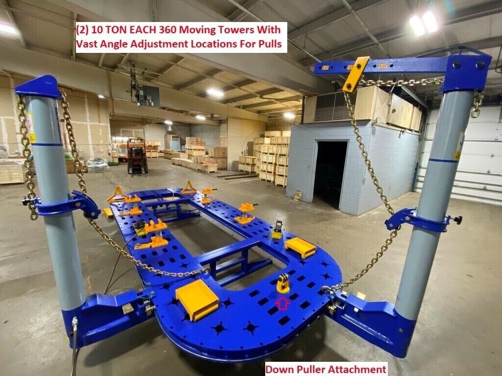 FREE SHIPPING - NEW 18 FEET AUTO BODY FRAME MACHINE + CLAMPS & TOOLS CART