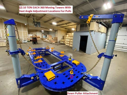 FREE SHIPPING - NEW 18 FEET AUTO BODY FRAME MACHINE + CLAMPS & TOOLS CART