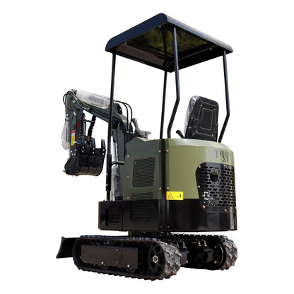 FREE SHIP Mini Excavator 1 Ton Digger 13.5hp Gas Tracked Crawler B&S EPA Engine
