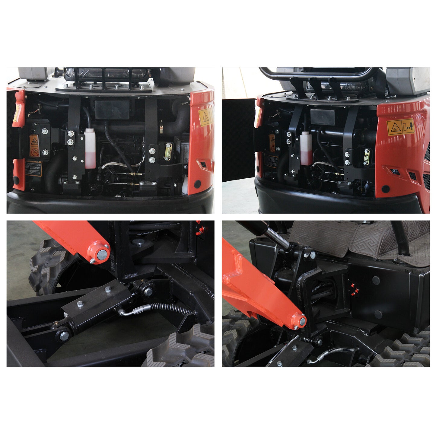 4000 lbs 1.8 Ton Cab Mini Excavator Side Swing EPA KUBOTA D902 Diesel Digger ZTS