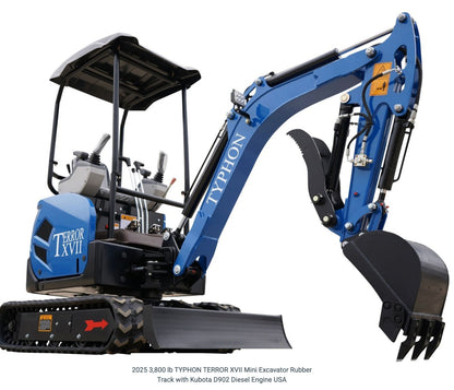 FREE SHIP 2025 New Mini Excavator Crawler EPA certified USA KUBOTA Diesel D902