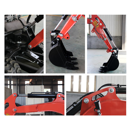4000 lbs 1.8 Ton Cab Mini Excavator Side Swing EPA KUBOTA D902 Diesel Digger ZTS