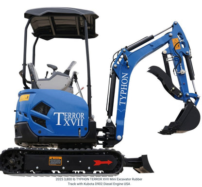 FREE SHIP 2025 New Mini Excavator Crawler EPA certified USA KUBOTA Diesel D902