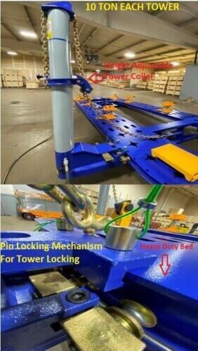 FREE SHIPPING - NEW 18 FEET AUTO BODY FRAME MACHINE + CLAMPS & TOOLS CART