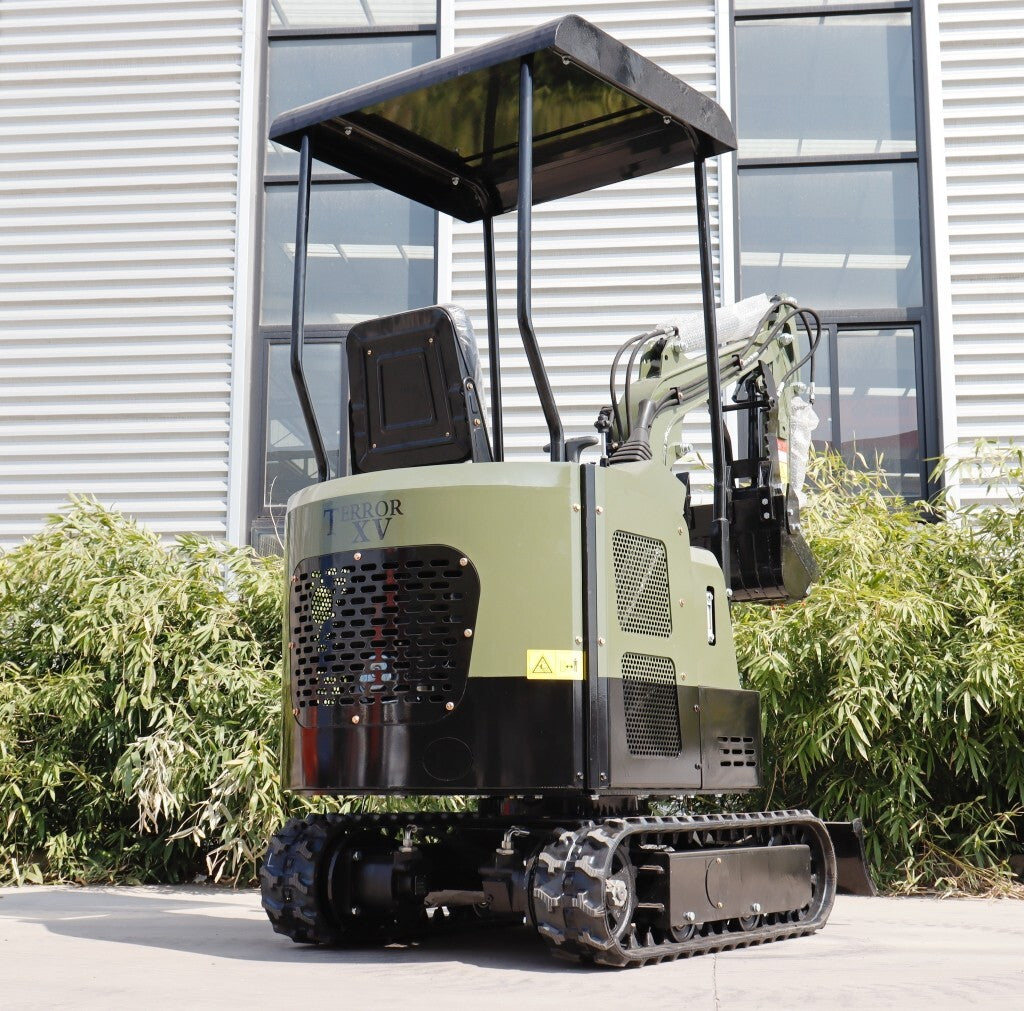FREE SHIP Mini Excavator 1 Ton Digger 13.5hp Gas Tracked Crawler B&S EPA Engine