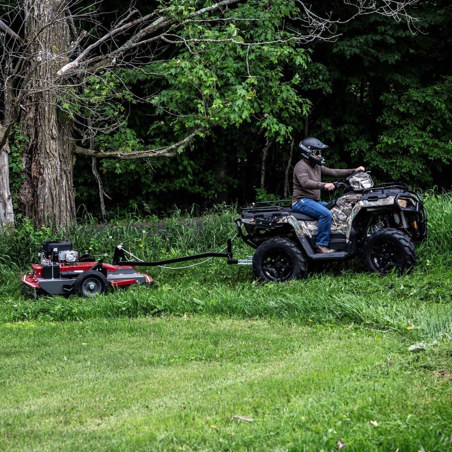 Earthquake Acreage Tow-Behind Rough Cut Mower, 500cc Briggs & Stratton Engine
