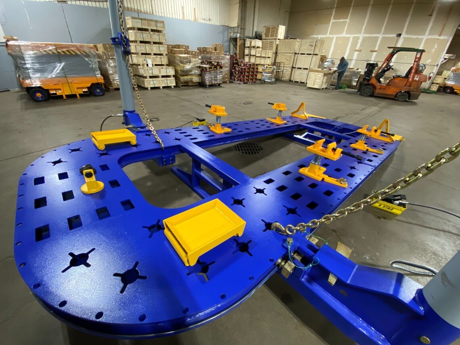 FREE SHIPPING - NEW 18 FEET AUTO BODY FRAME MACHINE + CLAMPS & TOOLS CART