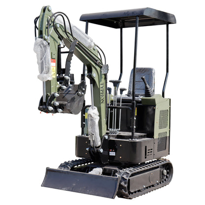 FREE SHIP Mini Excavator 1 Ton Digger 13.5hp Gas Tracked Crawler B&S EPA Engine