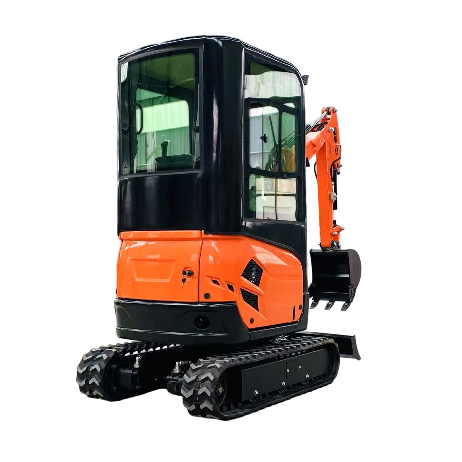 4000 lbs 1.8 Ton Cab Mini Excavator Side Swing EPA KUBOTA D902 Diesel Digger ZTS