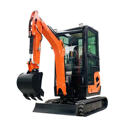 4000 lbs 1.8 Ton Cab Mini Excavator Side Swing EPA KUBOTA D902 Diesel Digger ZTS