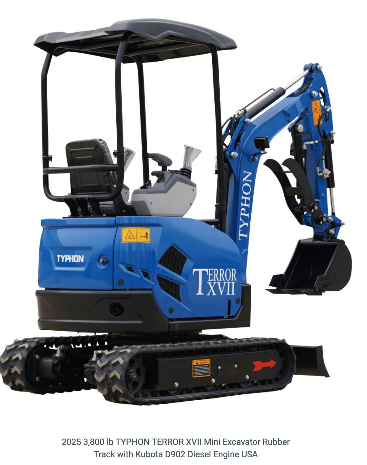 FREE SHIP 2025 New Mini Excavator Crawler EPA certified USA KUBOTA Diesel D902