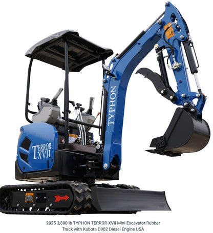 FREE SHIP 2025 New Mini Excavator Crawler EPA certified USA KUBOTA Diesel D902