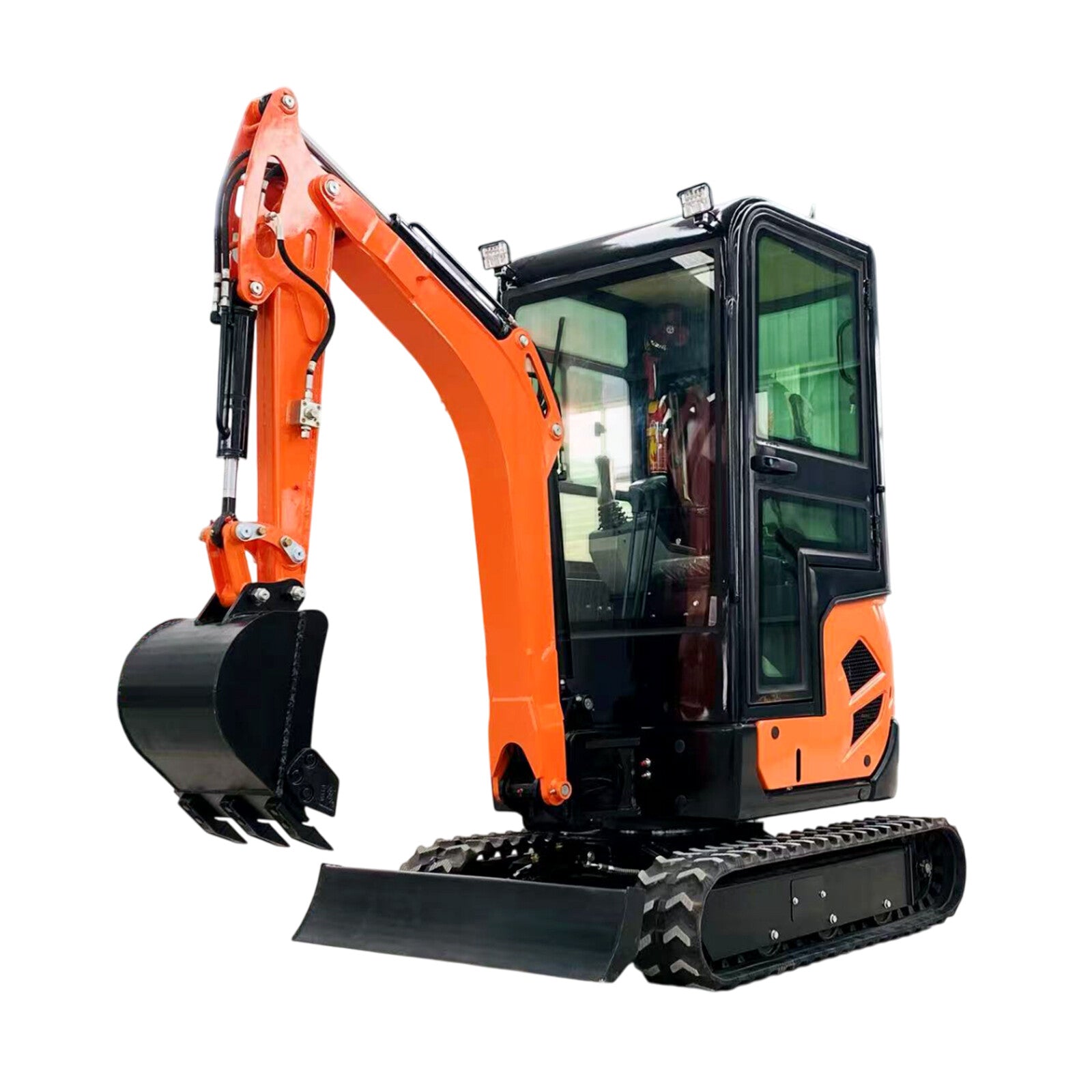 4000 lbs 1.8 Ton Cabin Air Conditioned Thumb KUBOTA D902 Diesel Mini Excavator