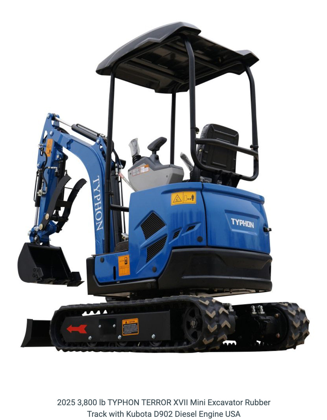 FREE SHIP 2025 New Mini Excavator Crawler EPA certified USA KUBOTA Diesel D902