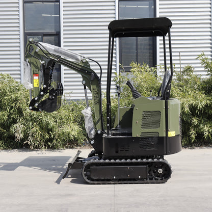 FREE SHIP Mini Excavator 1 Ton Digger 13.5hp Gas Tracked Crawler B&S EPA Engine