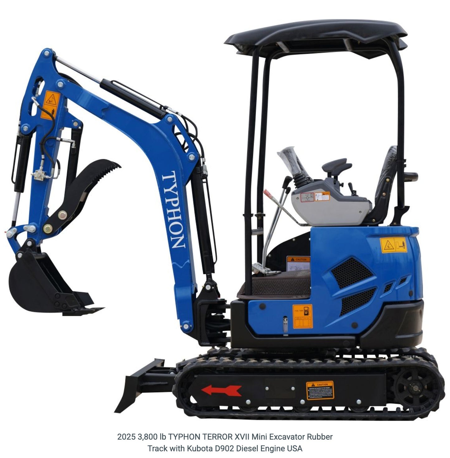 FREE SHIP 2025 New Mini Excavator Crawler EPA certified USA KUBOTA Diesel D902