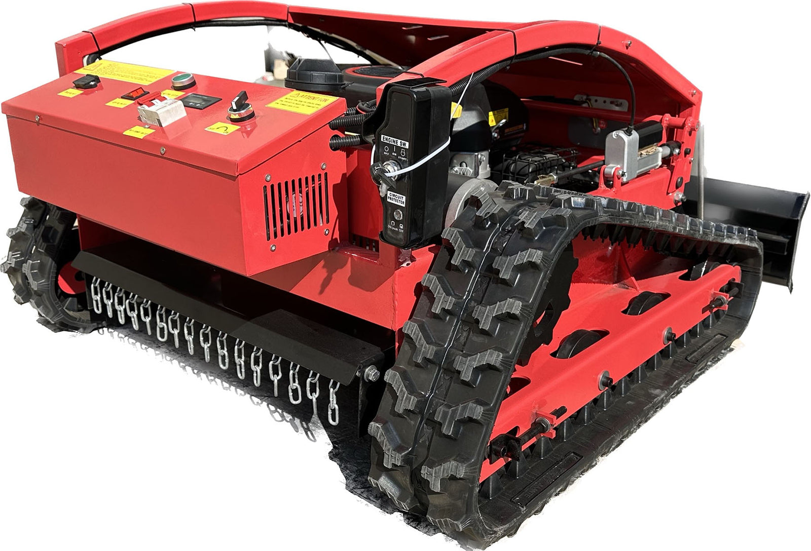 16HP 452cc Gas Power Remote Robotic Lawnmower for All Terrain Slope Lawn Mower