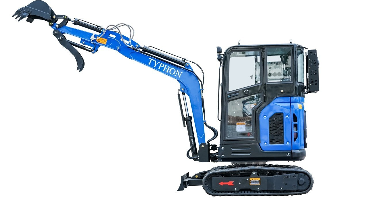 TYPHON TERROR X2 Mini Excavator 2.7 Ton Trench Digger EPA Diesel Kubota V1505
