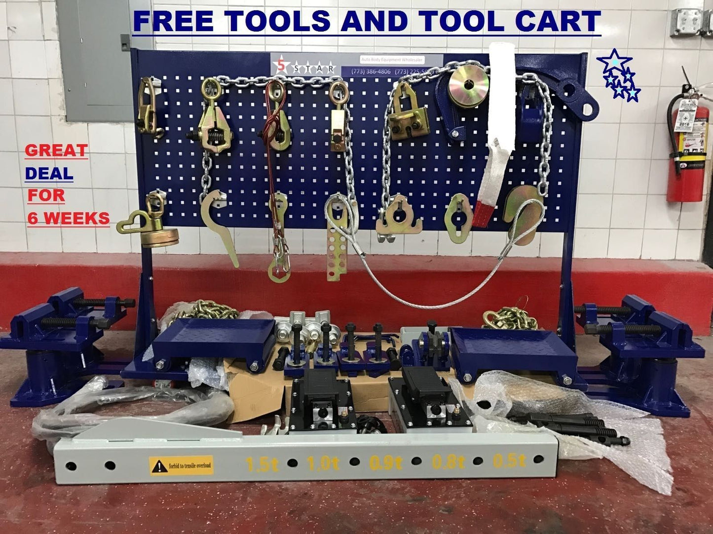 FREE SHIPPING NEW HEAVY DUTY 18 FEET AUTO BODY FRAME MACHINE FRAME RACK
